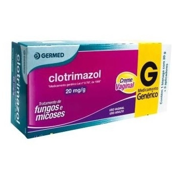 CLOTRIMAZOL CREME VAGINAL 20G C/3 APLICADORES (GERMED)