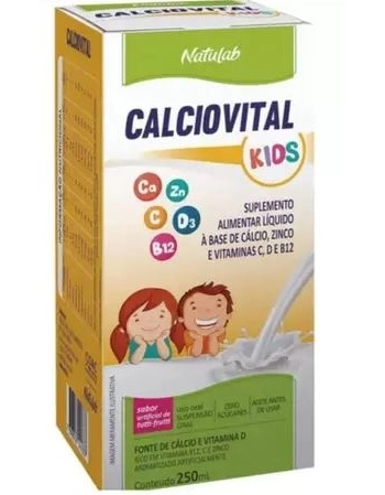 CALCIOVITAL KIDS TUTTI-FRUTTI SUSPENSAO 250ML