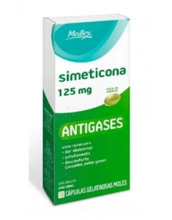 SIMETICONA 125MG C/10CAPS (MEDLEY)