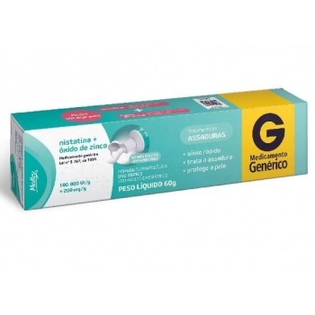NISTATINA + OXIDO DE ZINCO POMADA 60G (MEDLEY)