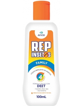 REPELENTE LOCAO INSETOS DEET FAMILIA 100ML