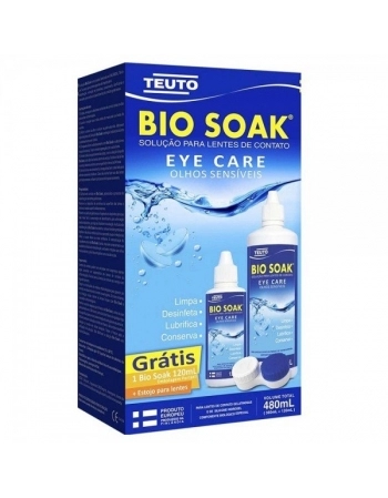 KIT BIO SOAK 360 + 120ML SOLUCAO P/LENTES (TEUTO)