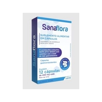 SANAFLORA 450MG C/12CAPS LACTOBACILLUS ACIDOPHILUS