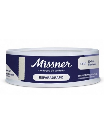 ESPARADRAPO IMPERMEAVEL BRANCO 1,2CM X 4,5M (MISSNER)
