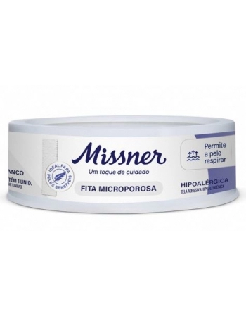 FITA MICROPOROSA BRANCA 1,2CM X 4,5M (MISSNER)