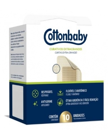 CURATIVO COTTONBABY EXTRAGRANDE C/10