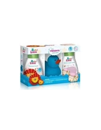 KIT BEBE LOVE SUAVE NEUTRO SH+COND+PATO AZUL 240+220ML