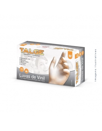 LUVA VINIL M C/100 UND (TALGE)