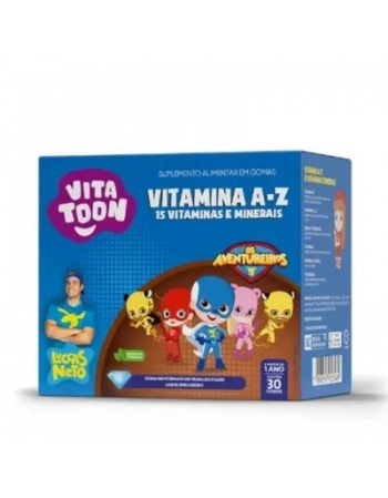 VITAMINA AZ VITATOON LUCCAS NETO C/30 GOMAS