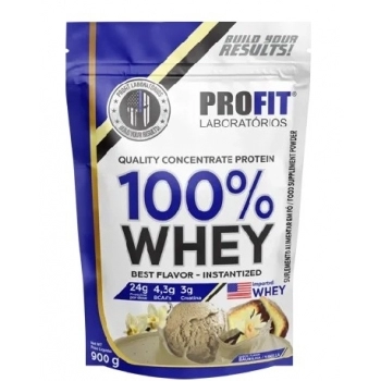 100 WHEY CONCENTRATE BAUNILHA REFIL 900G