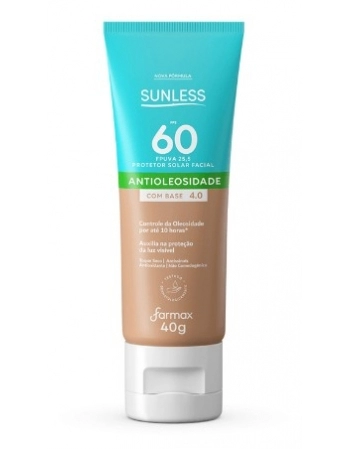 PROT.SUNLESS FACIAL FPS 60 COR 4.0 MORENA 40G