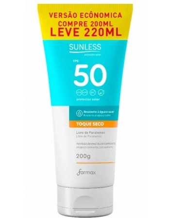 PROT.SUNLESS OIL FREE FPS 50 200G+20G T.SECO