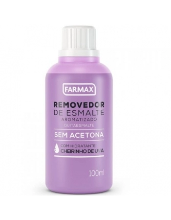 REMOVEDOR ESMALTE 100ML HIDRATANTE UVA (FARMAX)