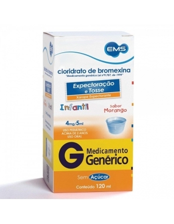 BROMEXINA XAROPE INFANTIL 120ML (EMS)