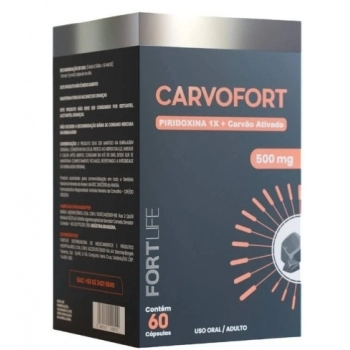 CARVOFORT 500MG C/60CPR CARVAO+PIRIDOXINA