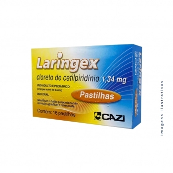 LARINGEX PASTILHAS C/16 LARANJA CETILPIRIDINIO (CAZI)