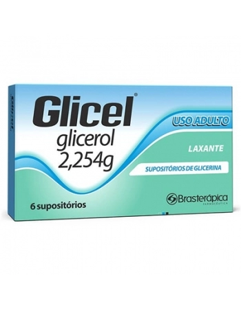 SUPOSITORIO DE GLICERINA ADULTO C/6 UND (BRASTERAPICA)