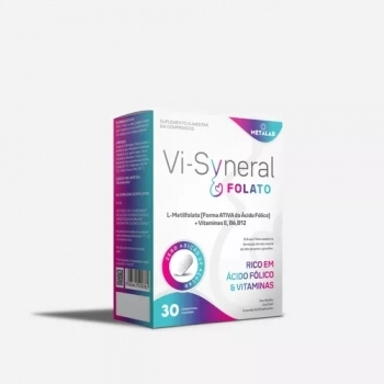 VI-SYNERAL FOLATO C/30CAPS METILFOLADO + VITAMINAS