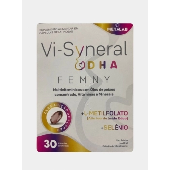 VI-SYNERAL DHA FEMNY C/30CAPS DHA+METILFOLADO+SELENIO