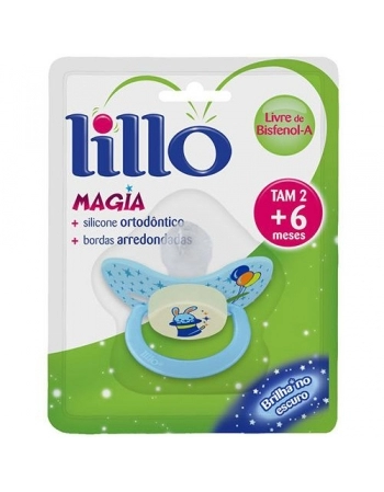 CHUPETA T1 (624721) MAGIA DE SILICONE ORTODONTICO AZUL (LILLO)