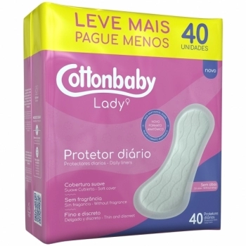 PROTETOR DIARIO COTTONBABY LADY S/ ABAS C/40