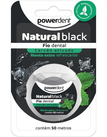 FIO DENTAL NATURAL BLACK 50M (2426)