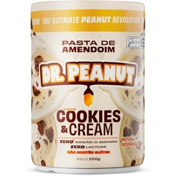 PASTA DE AMENDOIM DR.PEANUT COOKIES N CREAM 250G
