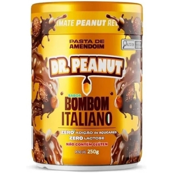 PASTA DE AMENDOIM DR.PEANUT BOMBOM ITALIANO 250G