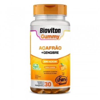 GUMMY ACAFRAO+GENGIBRE SABOR LARANJA C/30GOMAS