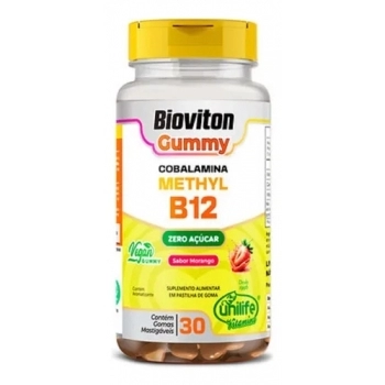 GUMMY METHYL B12 SABOR MORANGO C/30GOMAS