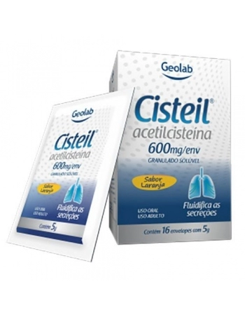 CISTEIL 600MG C/16 ENVELOPES ACETILCISTEINA (GEOLAB)