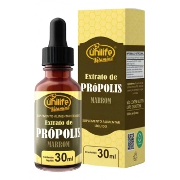 EXTRATO DE PROPOLIS MARROM 30ML UNILIFE