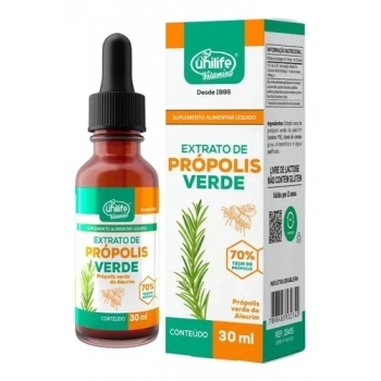 EXTRATO DE PROPOLIS VERDE 30ML UNILIFE
