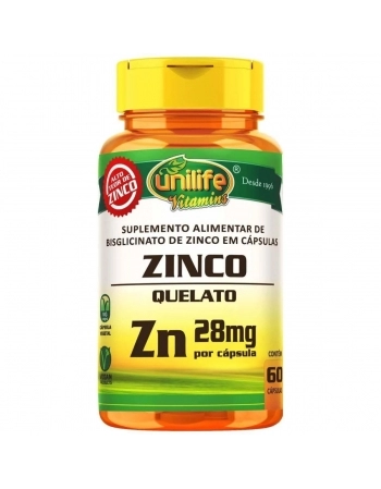 ZINCO QUELATO ZN 600MG C/60CAPS