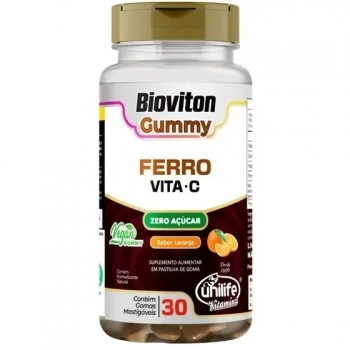 GUMMY FERRO+VIT.C SABOR LARANJA C/30 GOMAS
