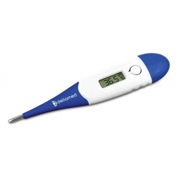 TERMOMETRO CLINICO HASTE FLEXIVEL AZUL DELLAMED