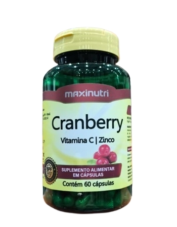 CRANBERRY+VITAMINA C+ZINCO 400MG C/60CAPS (MAXINUTRI)