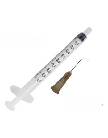 SERINGA 1ML P/INS.C/AG.13X4,5 (MARROM)