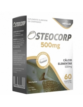 OSTEOCORP 500MG C/60CPR CARBONATO DE CALCIO