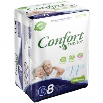 FRALDA GERIATRICA CONFORT MAIS G C/8 UND (MEGAFRAL)