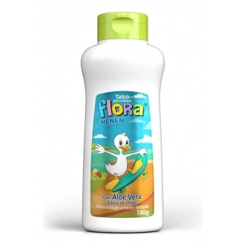 TALCO FLORA NENEM 180G ALOE VERA
