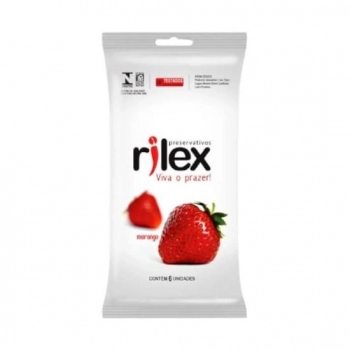 PRESERVATIVO RILEX MORANGO C/6 UND (INOVATEX)