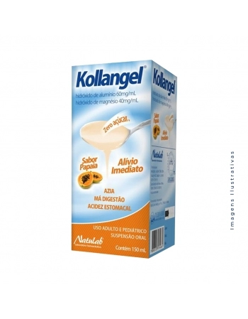 KOLLANGEL PAPAIA 150ML HIDROXIDO DE ALUMINIO + HIDROXIDO DE MAGNESIO (NATULAB)
