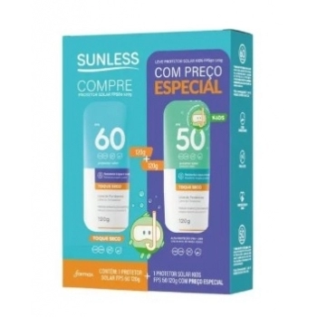 KIT PROT.SUNLESS T.SECO FPS60 120G+ KIDS FPS50 120G