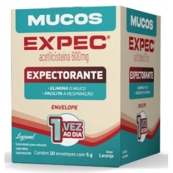 MUCO EXPEC 600MG C/10 ENV. 5G
