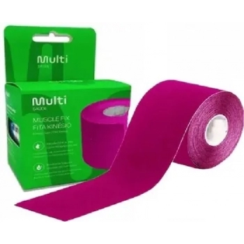 FITA DE KINESIO 5M X 5CM ROSA MULTISAUDE