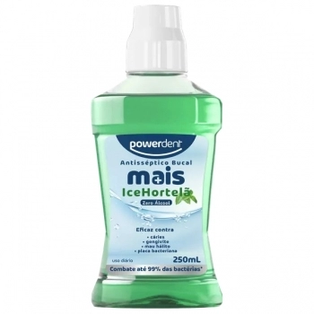 ANTISSEPTICO BUCAL MAIS S/ALCOOL ICE HORTELA 250ML (2871)