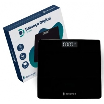 BALANCA DIGITAL SMART PRETA 180KG DELLAMED