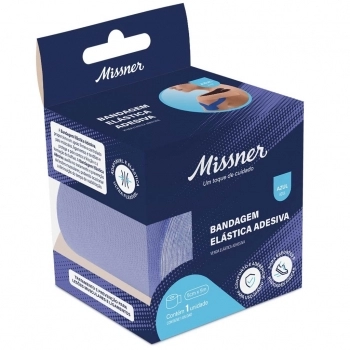 FITA DE KINESIO 5M X 5CM AZUL MISSNER