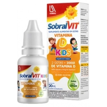 VIT.D GTS 200UI 20ML SOBRALVIT KIDS